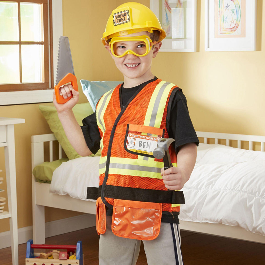 Melissa & Doug 14837 Construction Worker Role Play Costume Set - TOYBOX Toy Shop