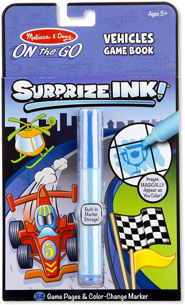 Melissa & Doug 15286 Surprise Ink, On The Go - Vehicles Game Book - TOYBOX Toy Shop