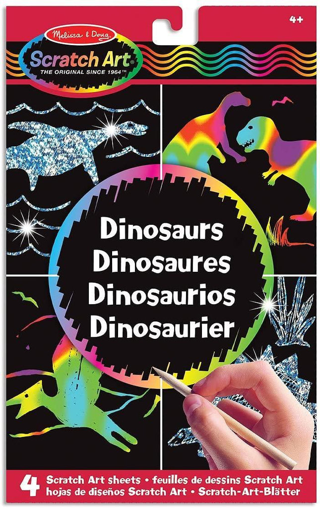 Melissa & Doug 15917 Scratch Magic Draw and Learn Dinosaur Craft - TOYBOX Toy Shop
