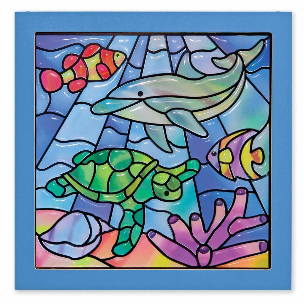 Melissa & Doug 18582 Stained Glass Made Easy Ocean Activity Set - TOYBOX Toy Shop