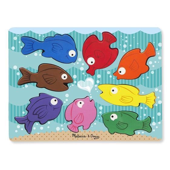 Melissa & Doug 19003 Chunky Puzzle - Colourful Fish - TOYBOX