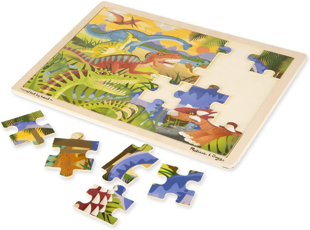 Melissa & Doug 19066 Dinosaur Jigsaw Puzzle 24pc - TOYBOX Toy Shop