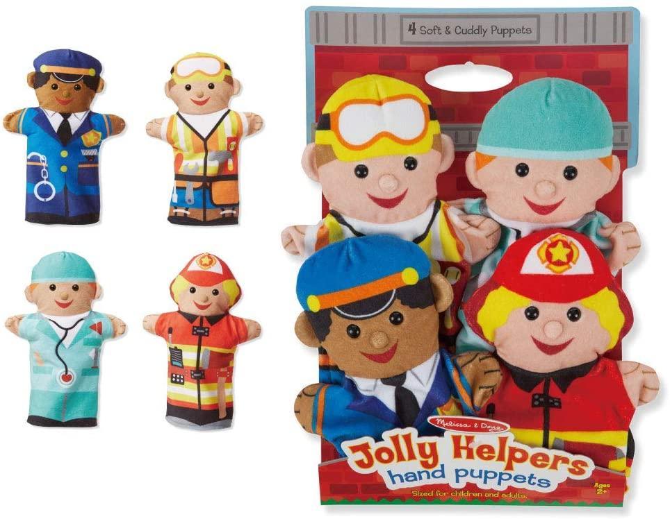 Melissa & Doug 19086 Jolly Helpers Hand Puppets (Set of 4) - TOYBOX Toy Shop