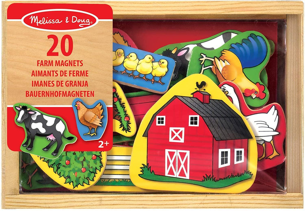 Melissa & Doug 19279 Wooden Farm Magnets, Small - TOYBOX Toy Shop