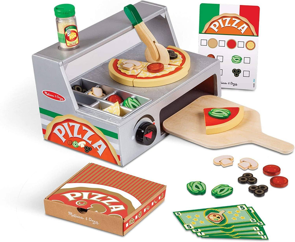 Melissa & Doug 19465 Top & Bake Pizza Counter Playset - TOYBOX Toy Shop
