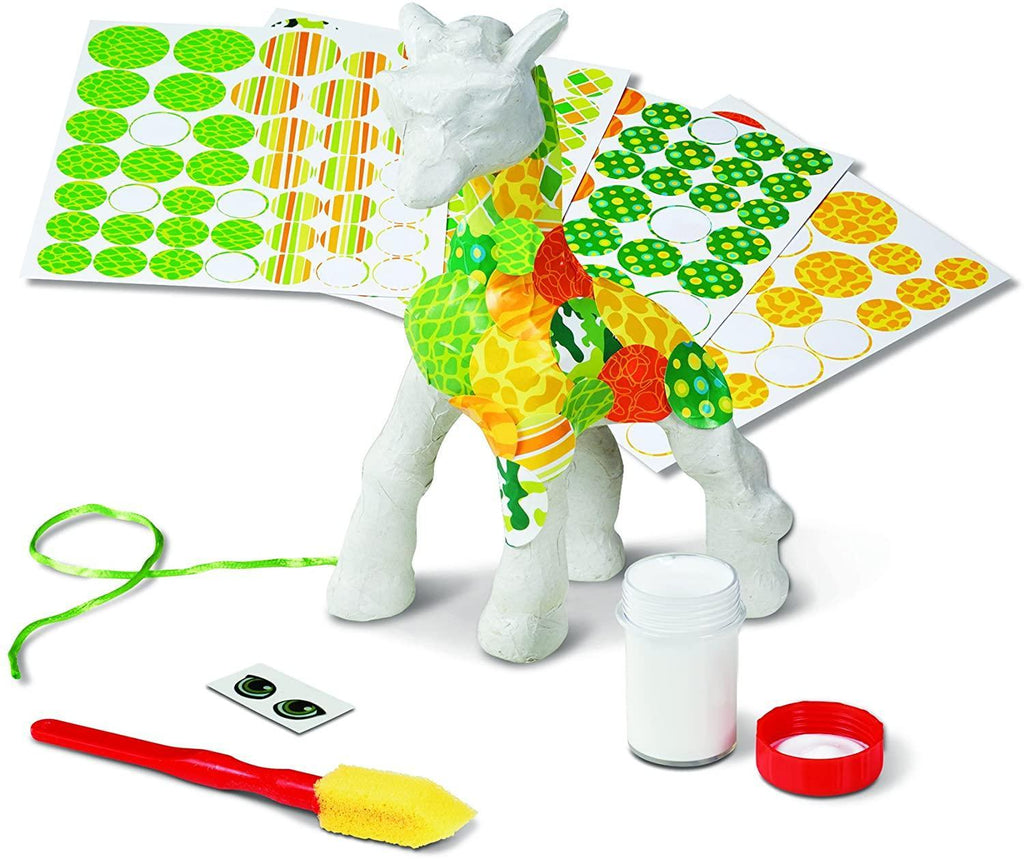 Melissa & Doug 40104 Decoupage Giraffe Paper Mache Craft Kit - TOYBOX Toy Shop