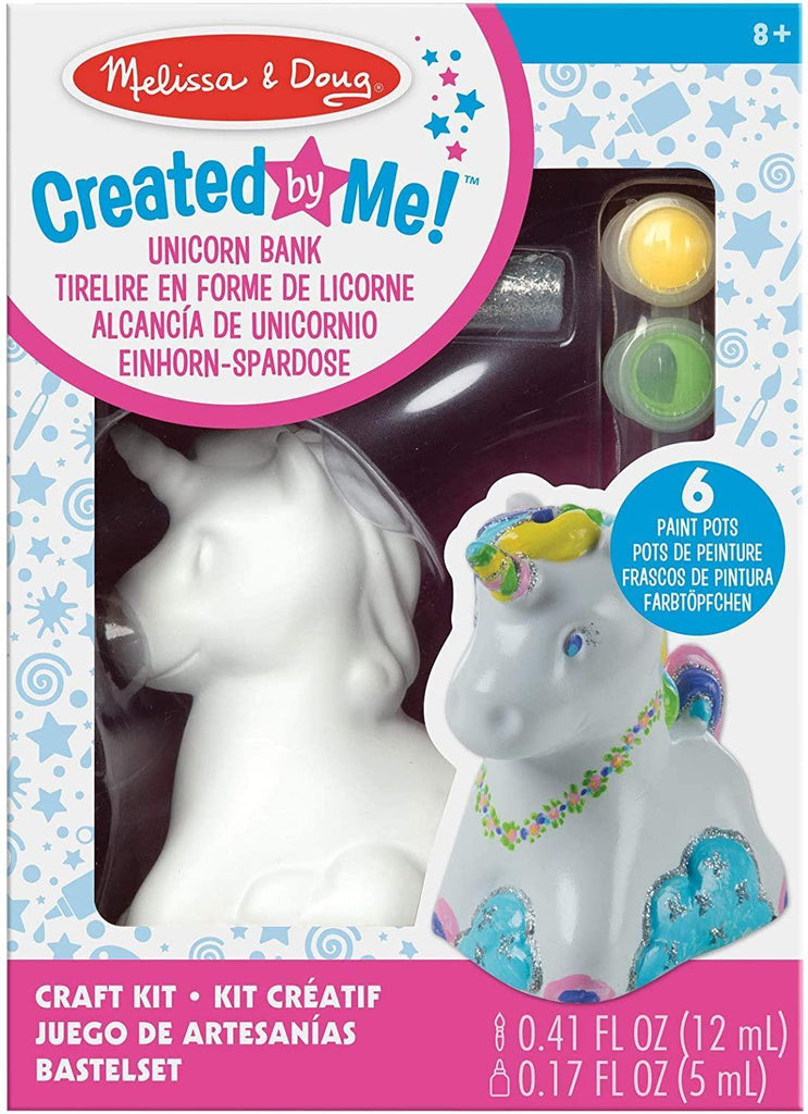 Melissa & Doug 40119 Arts & Crafts-Unicorn Bank Craft Kit - TOYBOX Toy Shop