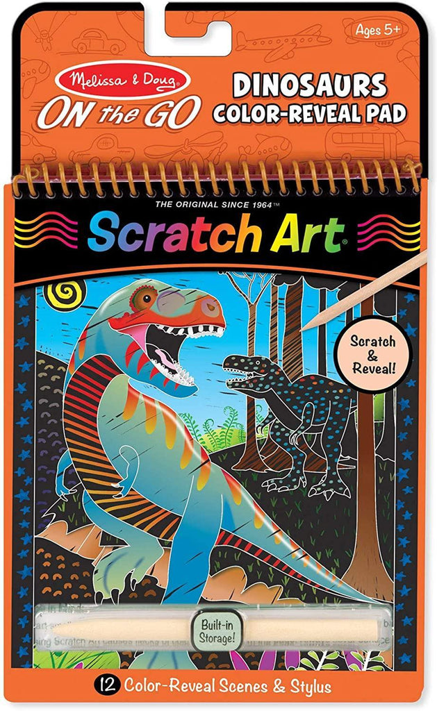 Melissa & Doug 40514 Scratch Art-Dinosaur Activity Book - TOYBOX Toy Shop