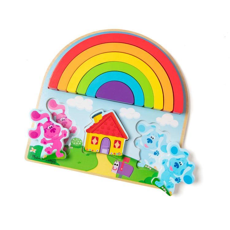 Melissa & Doug Blue's Clues & You! Wooden Rainbow Stacker Puzzle - TOYBOX Toy Shop