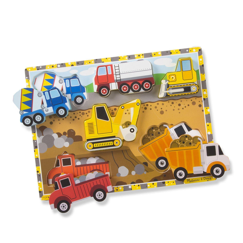 Melissa & Doug Construction Chunky Puzzle - 6 Pieces - TOYBOX Toy Shop