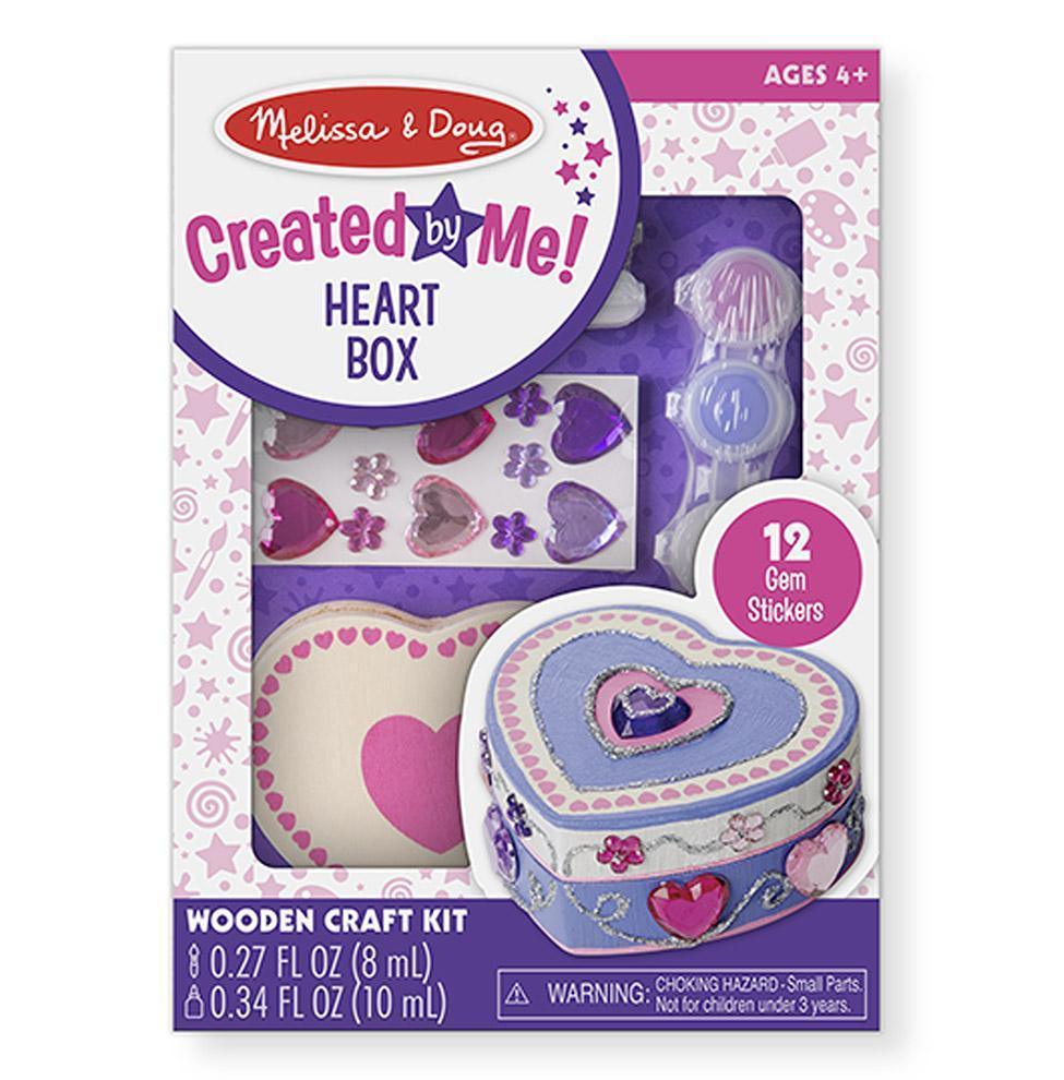 Melissa & Doug Created by Me! Heart Box Wooden Craft Kit - TOYBOX Toy Shop