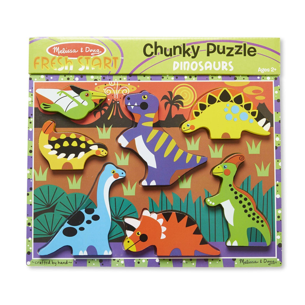 Melissa & Doug Dinosaurs Chunky Puzzle - 7 Pieces - TOYBOX Toy Shop