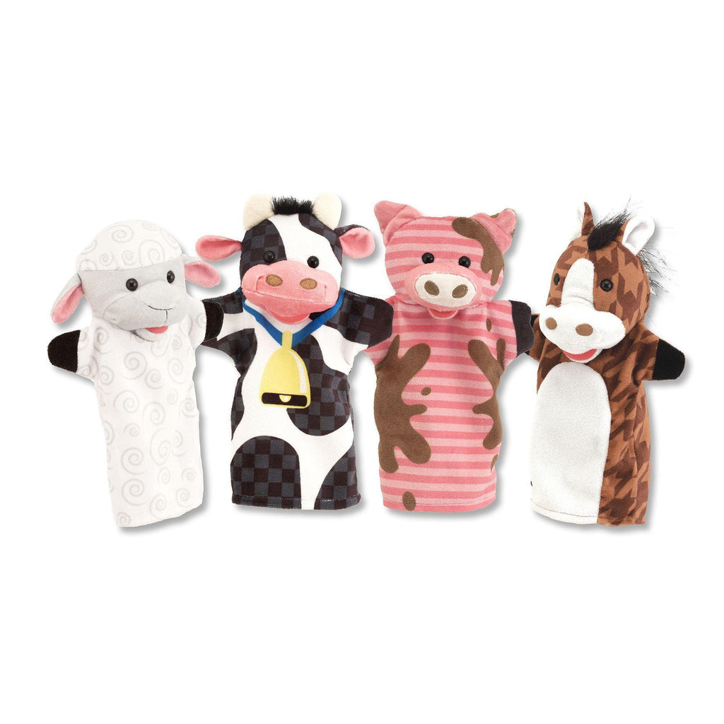 Melissa & Doug Farm Friends Hand Puppets (set of 4) - TOYBOX Toy Shop