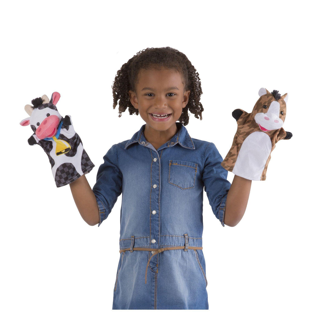 Melissa & Doug Farm Friends Hand Puppets (set of 4) - TOYBOX Toy Shop