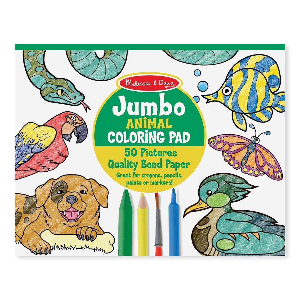 Melissa & Doug Jumbo Colouring Pad - Animals - TOYBOX