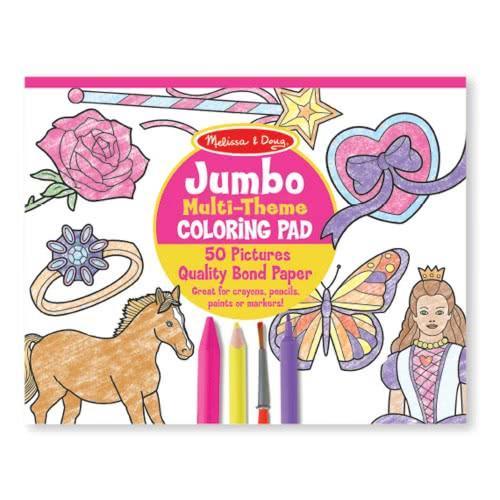 Melissa & Doug Jumbo Colouring Pad - Pink - TOYBOX Toy Shop