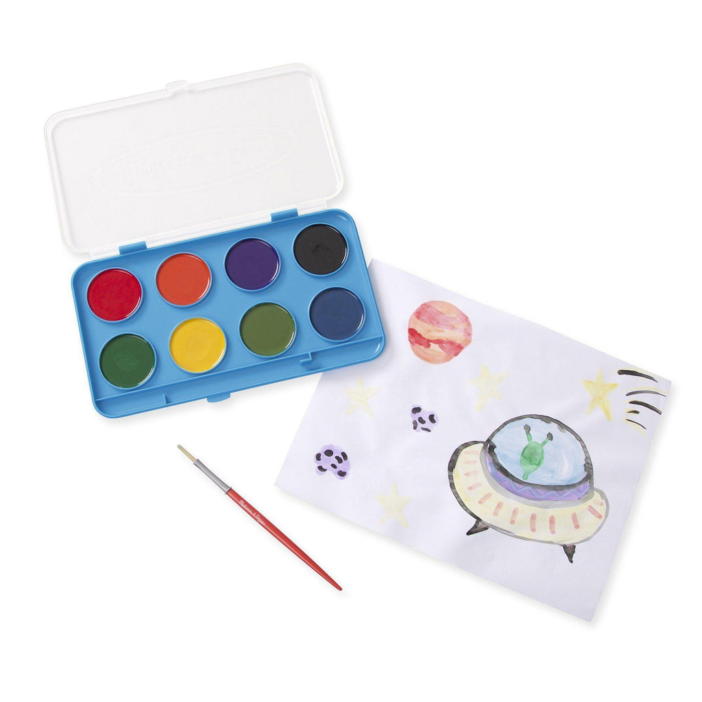 Melissa & Doug Jumbo Watercolor Paint Set (8 colors) - TOYBOX Toy Shop