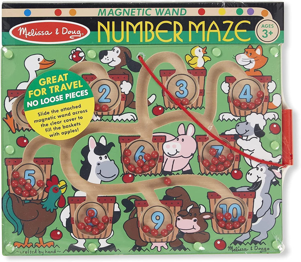 Melissa & Doug Magnetic Wand Number Maze - TOYBOX Toy Shop