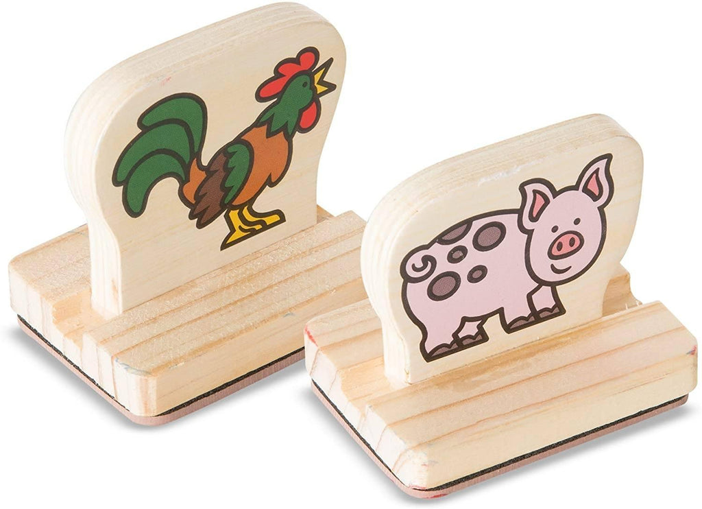 Melissa & Doug My First Wooden Stamp Set - Farm Animals - TOYBOX Toy Shop