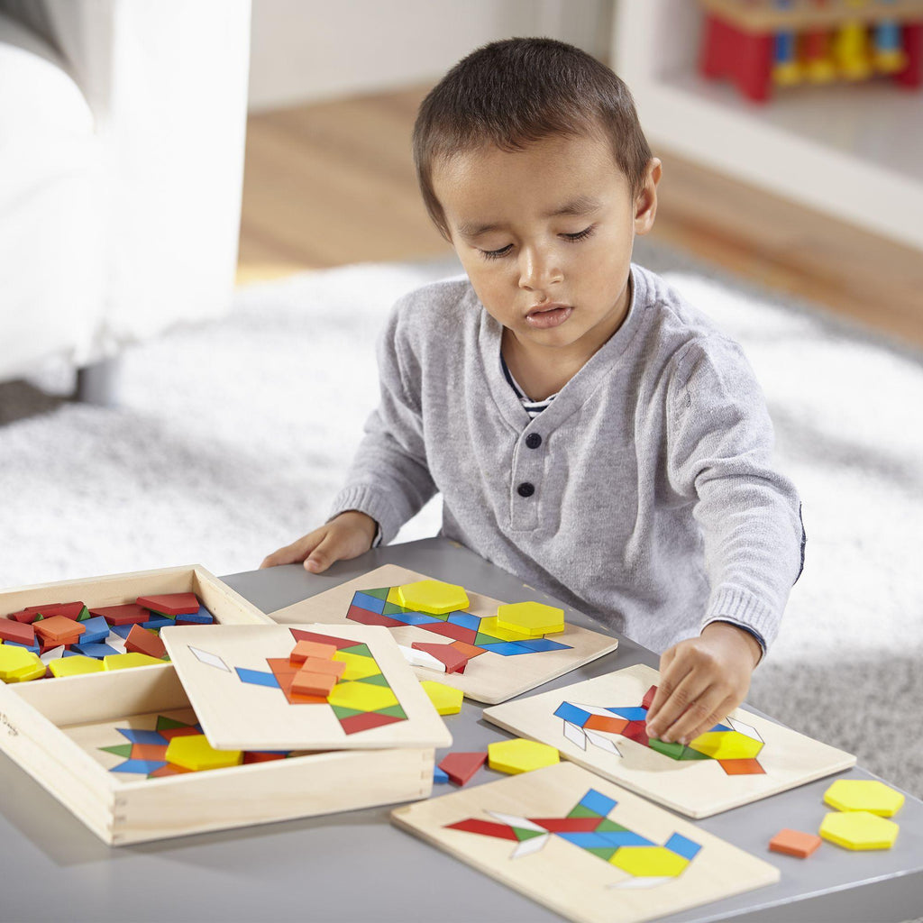 Melissa & Doug Pattern Blocks And Boards - TOYBOX Toy Shop