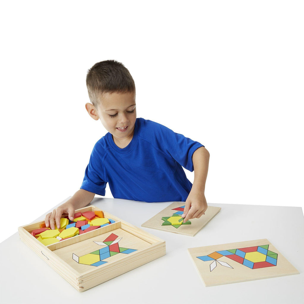 Melissa & Doug Pattern Blocks And Boards - TOYBOX Toy Shop