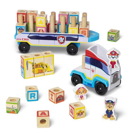 Melissa & Doug PAW Patrol Wooden ABC Block Truck - TOYBOX Toy Shop