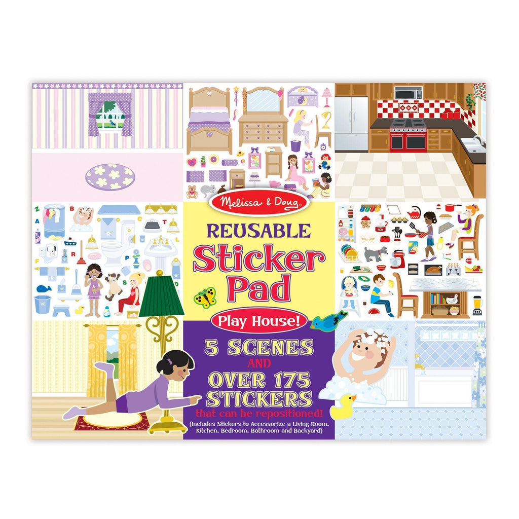 Melissa & Doug Play House Reusable Stickers - TOYBOX Toy Shop