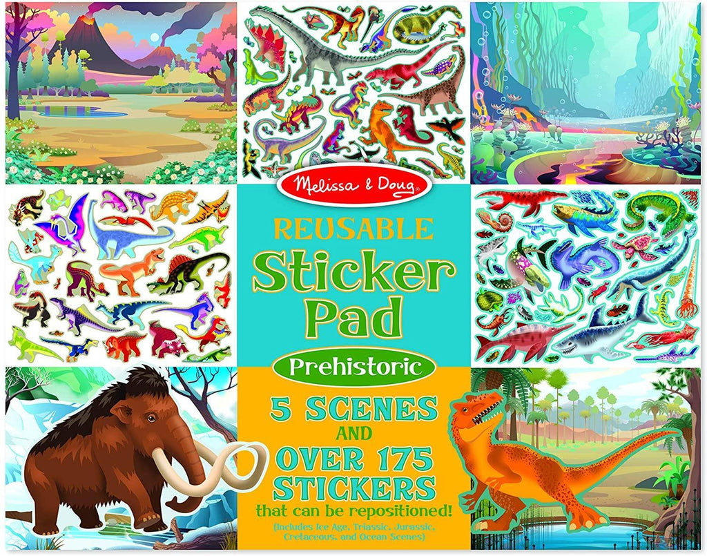 Melissa & Doug Prehistoric Reusable Sticker Pad - TOYBOX Toy Shop
