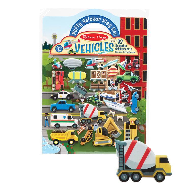 Melissa & Doug Puffy Sticker Play Set - Vehicles - TOYBOX Toy Shop