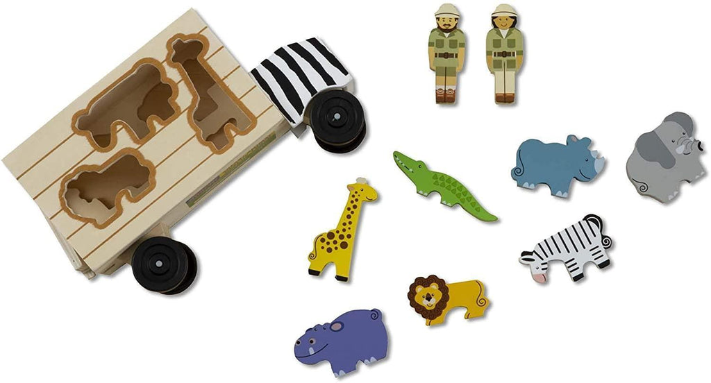 Melissa & Doug Safari Animal Rescue Truck - Wooden Toy - TOYBOX