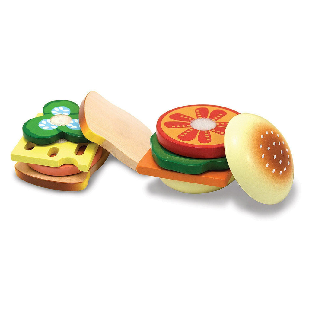 Melissa & Doug Sandwich Making Set - Wooden Play Food - TOYBOX Toy Shop