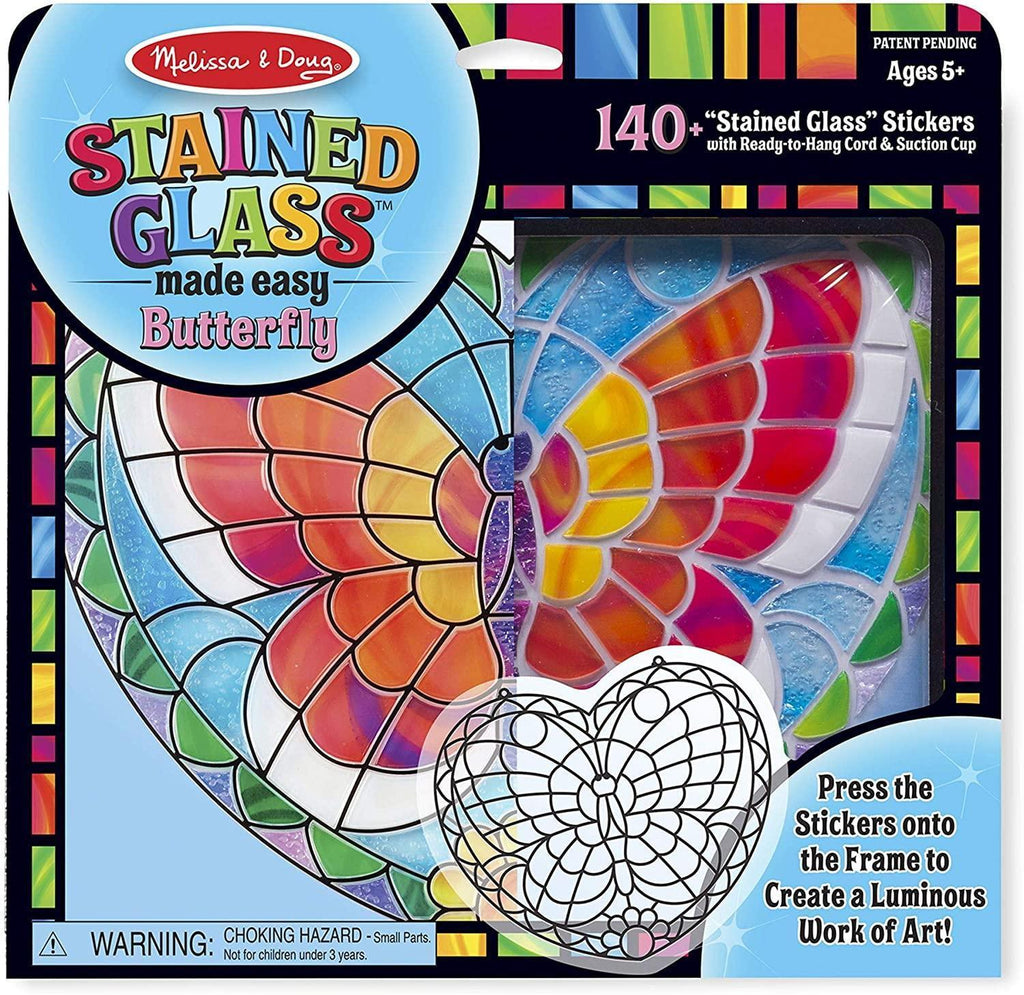 Melissa & Doug Stained Glass Butterfly Craft Sticker Kit - TOYBOX Toy Shop