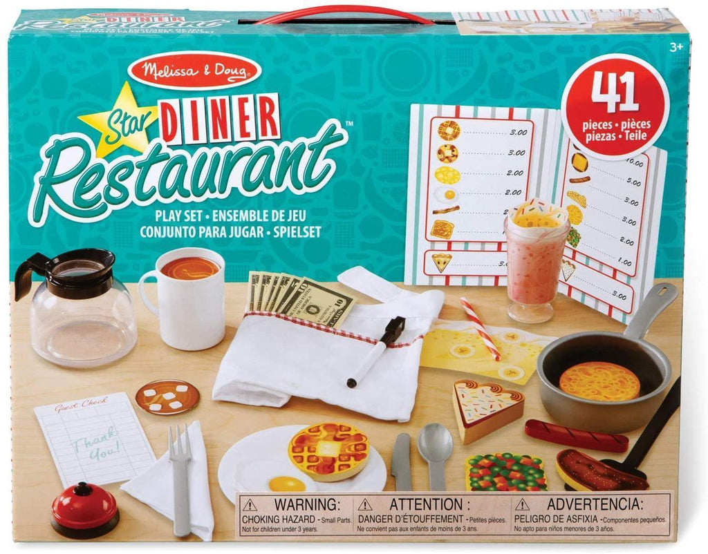 Melissa & Doug Star Diner Restaurant Play Set - TOYBOX Toy Shop
