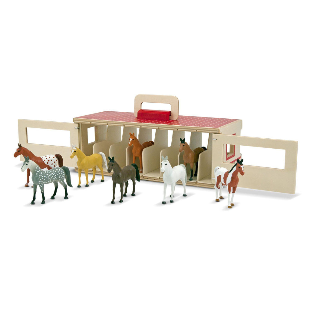 Melissa & Doug Take-Along Show-Horse Stable Play Set - TOYBOX Toy Shop