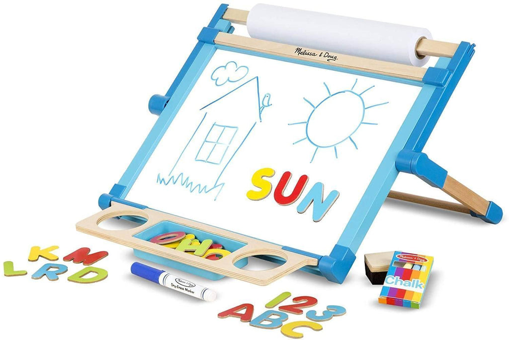 Melissa & Doug Wooden Double-Sided Tabletop Easel - TOYBOX