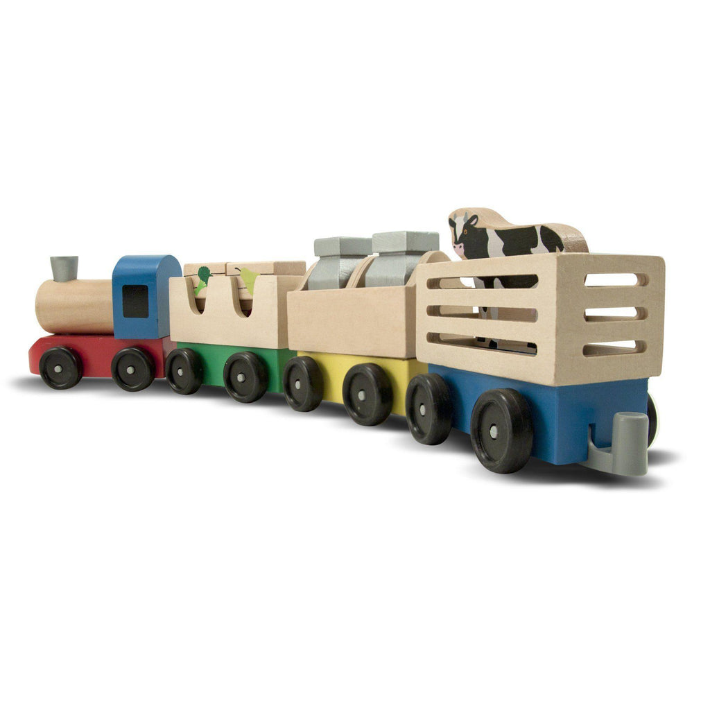 Melissa & Doug Wooden Farm Train Toy Set - TOYBOX Toy Shop