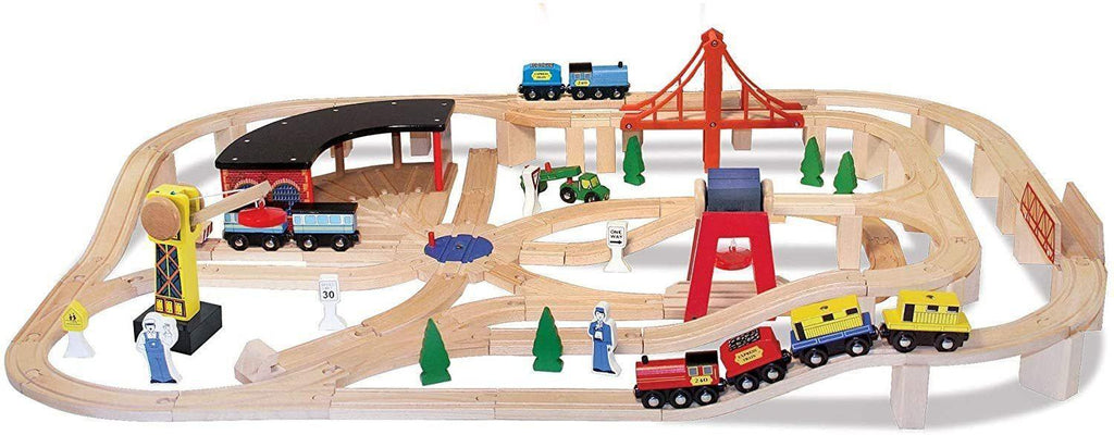 Melissa & Doug Wooden Railway Set 10701 - TOYBOX Toy Shop