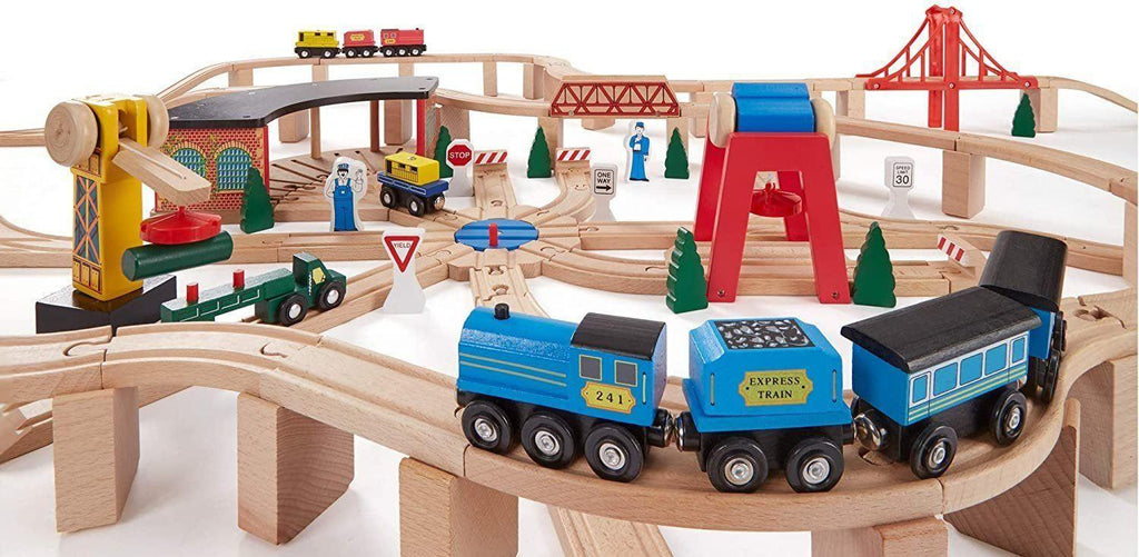 Melissa & Doug Wooden Railway Set 10701 - TOYBOX Toy Shop