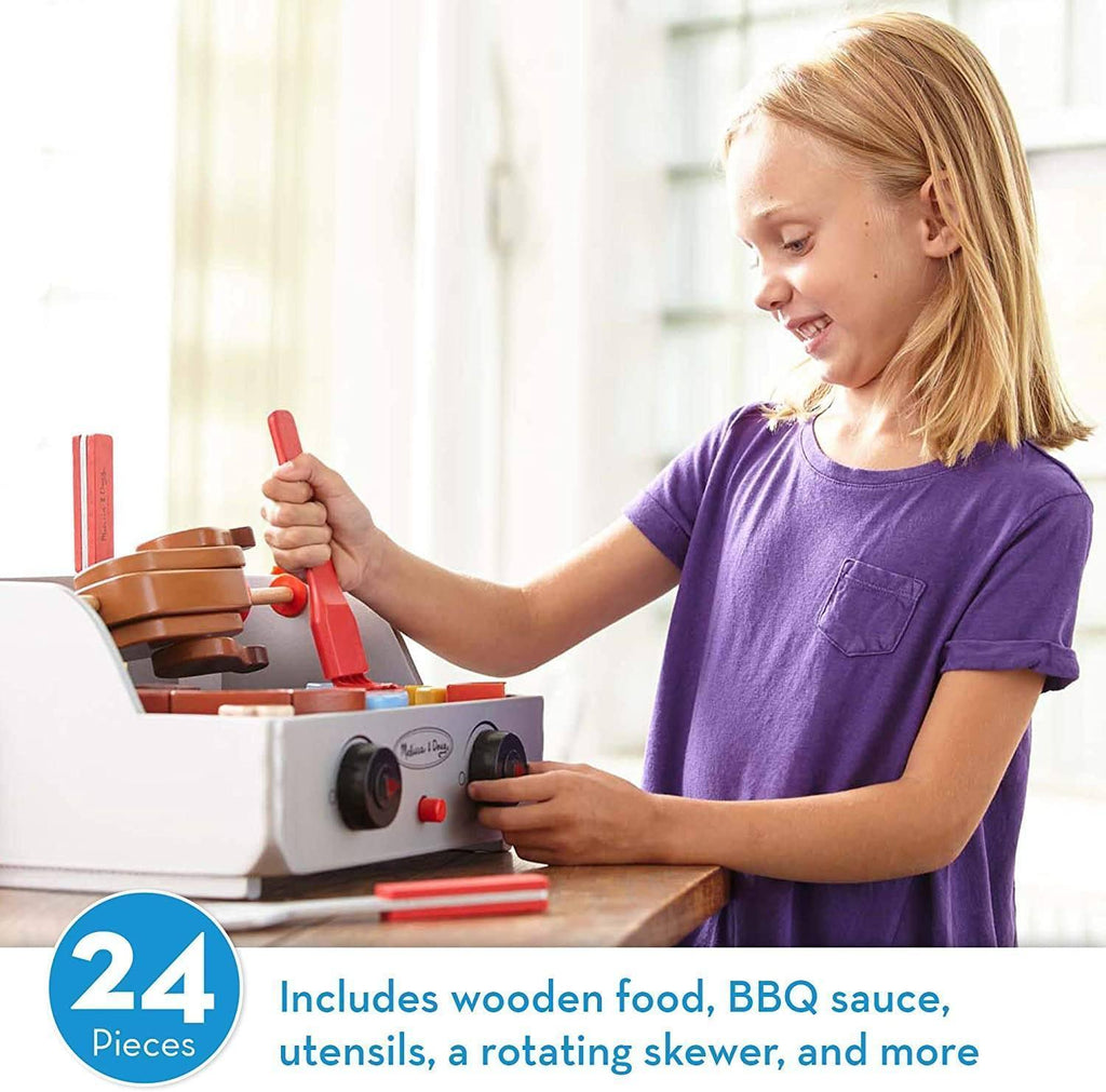 Melissa & Doug Wooden Rotisserie & Grill Barbecue Play Set - TOYBOX Toy Shop
