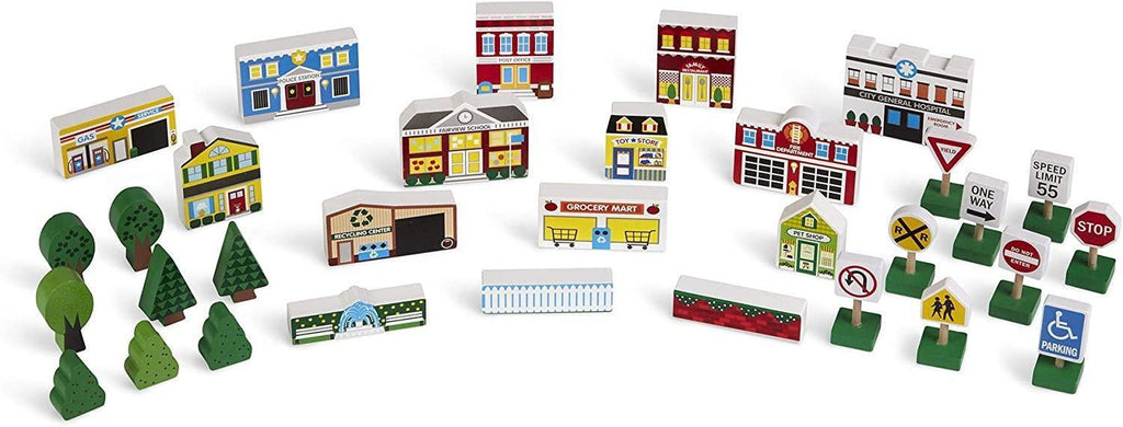 Melissa & Doug Wooden Town Play Set - TOYBOX Toy Shop
