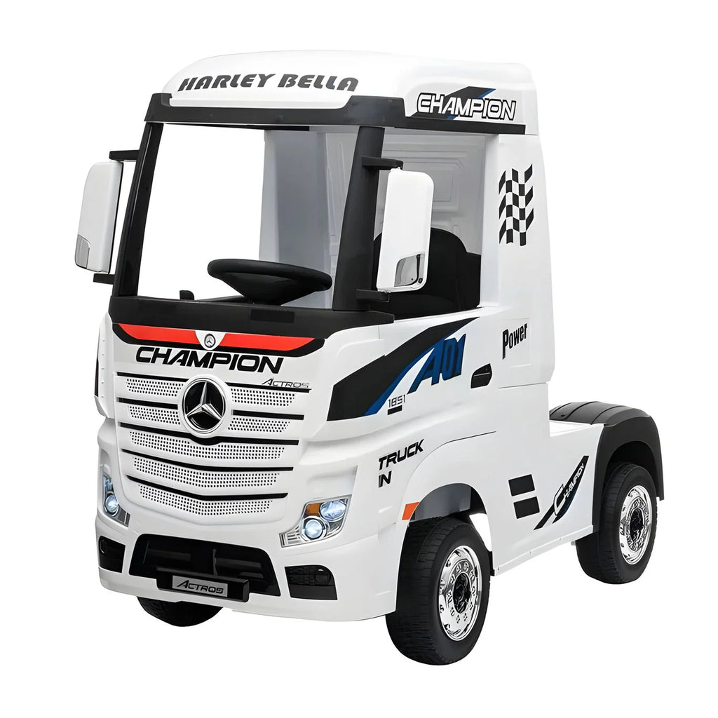 Mercedes-Benz Actros Electric 12V Battery Powered Ride-on Truck with Remote Control - TOYBOX Toy Shop