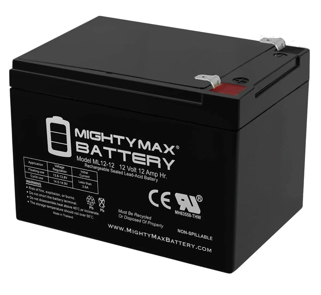 MIGHTY MAX 12V 12 AH Battery - TOYBOX Toy Shop