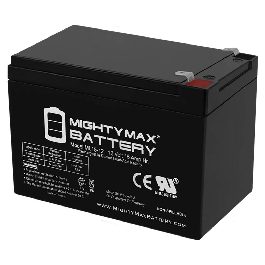 MIGHTY MAX 12V 15 AH Battery - TOYBOX Toy Shop