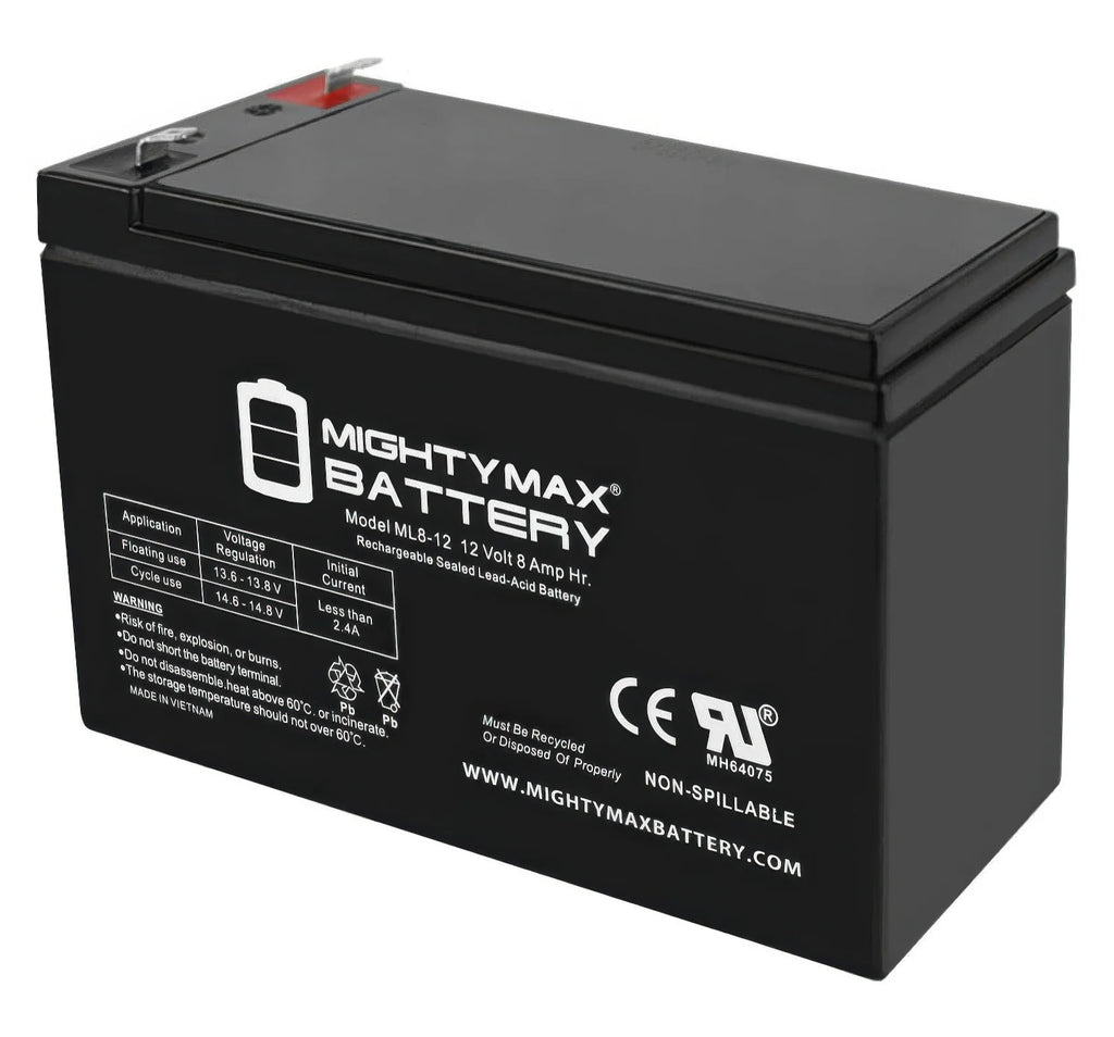 MIGHTY MAX 12V 8 AH Battery - TOYBOX Toy Shop