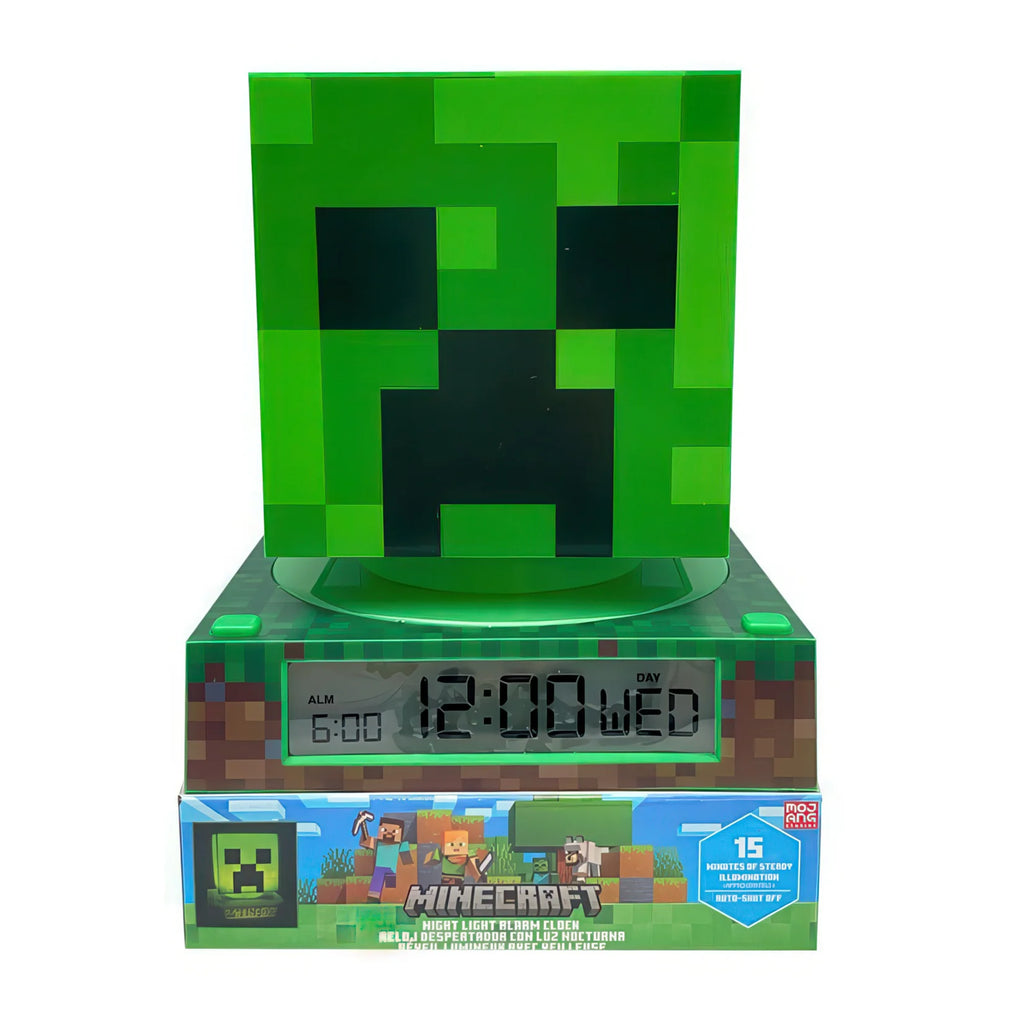 Minecraft 3D Lamp with Alarm Clock - TOYBOX Toy Shop