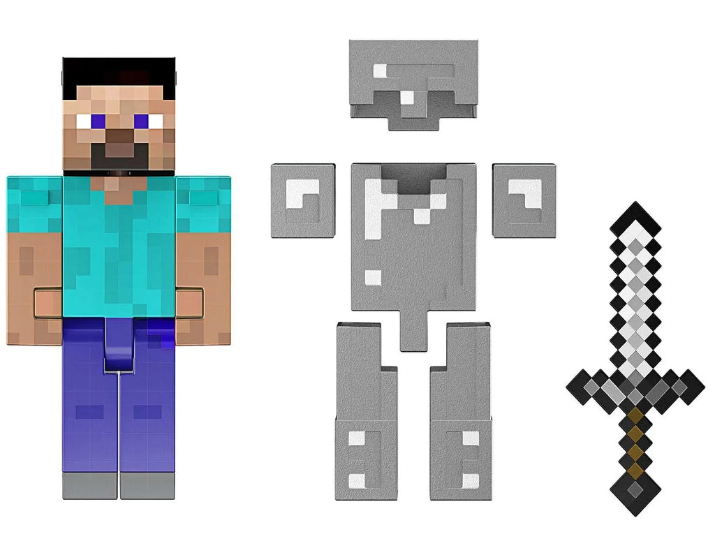 Minecraft Diamond Level Steve Action Figure - TOYBOX Toy Shop