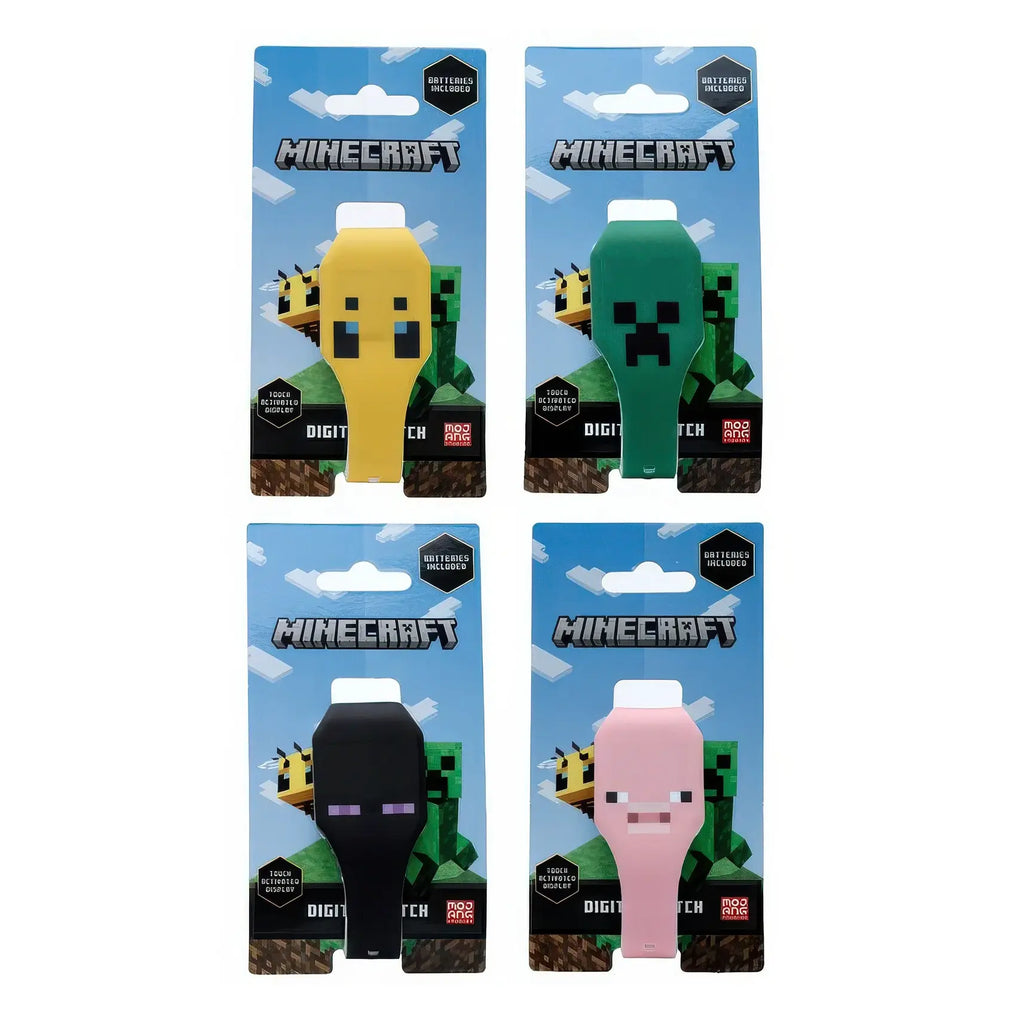 Minecraft Faces Silicone Digital Watch - Assortment - TOYBOX Toy Shop