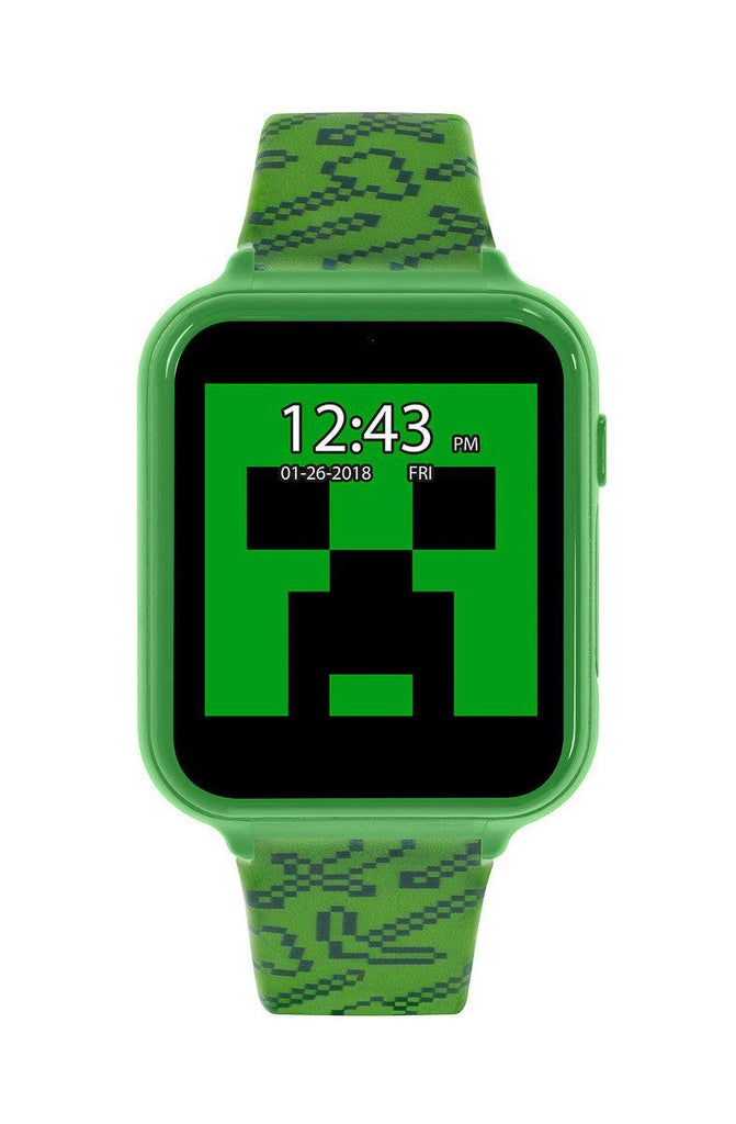 Minecraft Green Interactive Silicon Strap Watch - TOYBOX