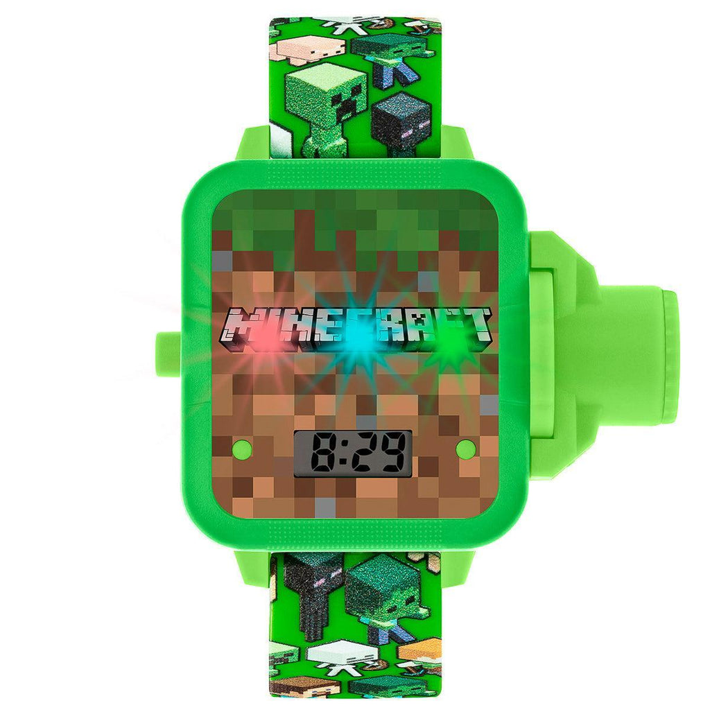 Minecraft Green Strap Projection Watch - TOYBOX