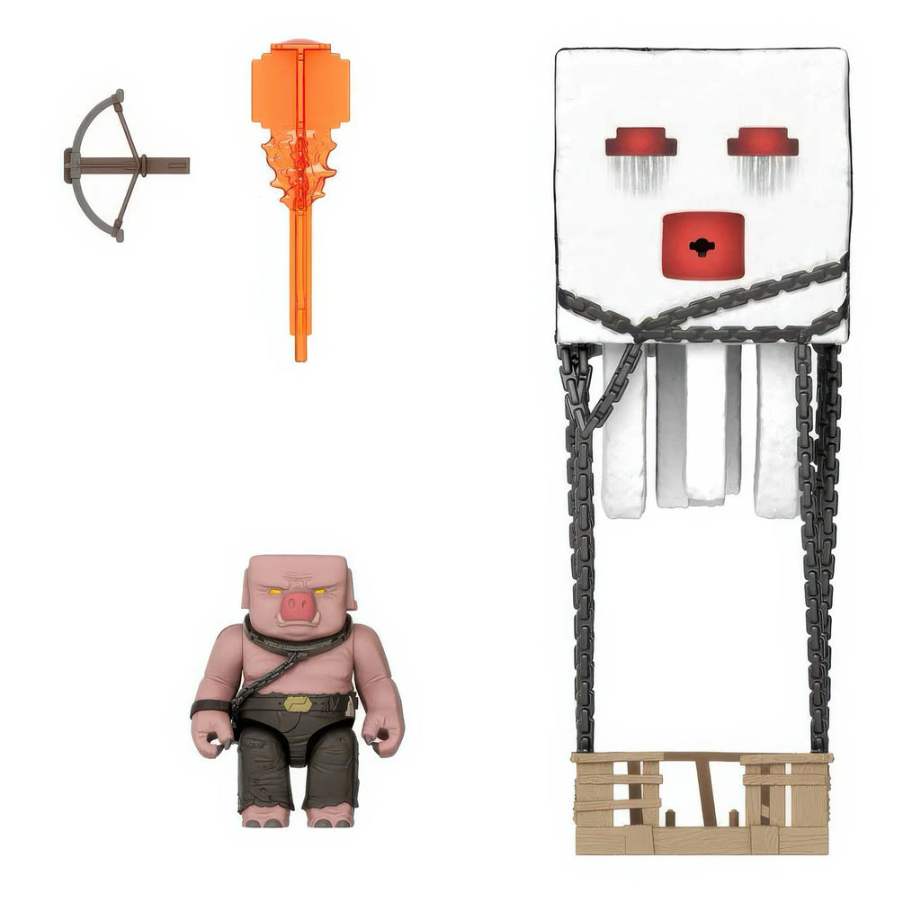 Minecraft Movie Blast Attack Ghast Action Figure Set